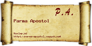 Parma Apostol névjegykártya
